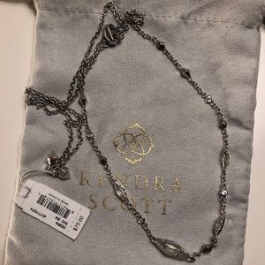 Kendra Scott silver adjustable necklace NWT